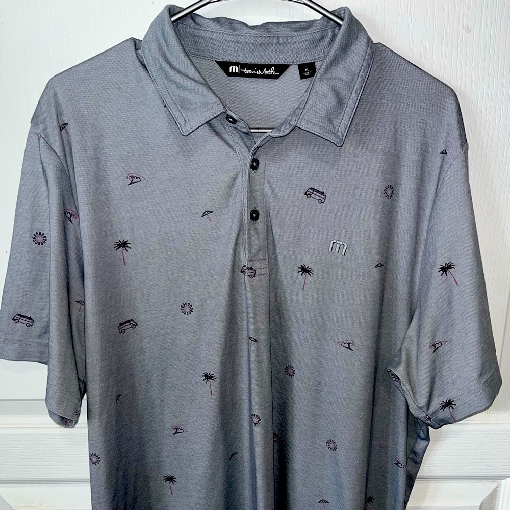 Travis Mathew Summer Print Bus Waves Palm XL